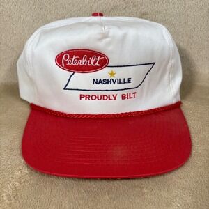 Vintage Peterbilt Nashville TN Trucker Hat 90s "Proudly Bilt"